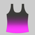 womens loose fit athletic vest gradient